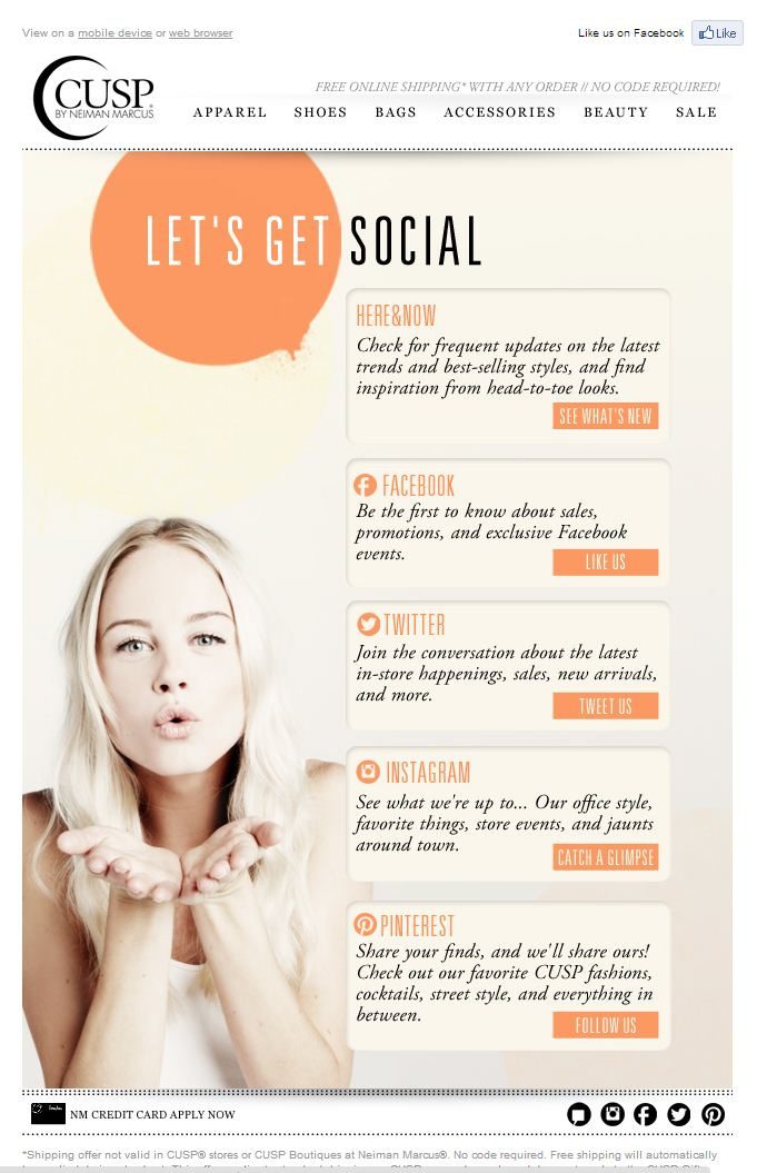social media email campaign