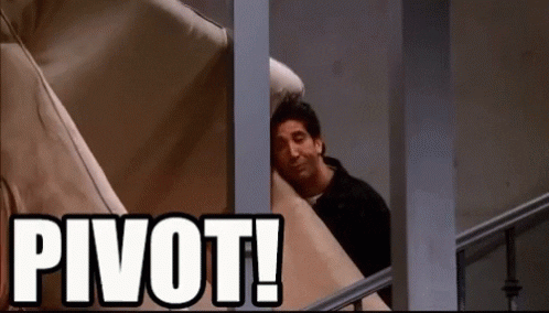 ross gellar pivot gif