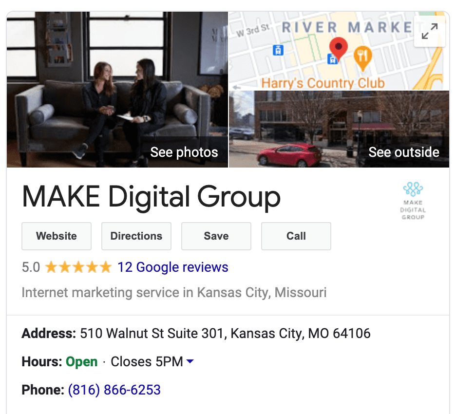 MAKE Digital Group Google Search